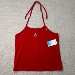 For The Glory Alabama Halter Top Medium Red Deadstock Y2K Vintage Coquette Sport